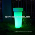 Novo estilo LED Rgb plantador vaso, vaso de flor decorativa do ourdoor, vaso alto